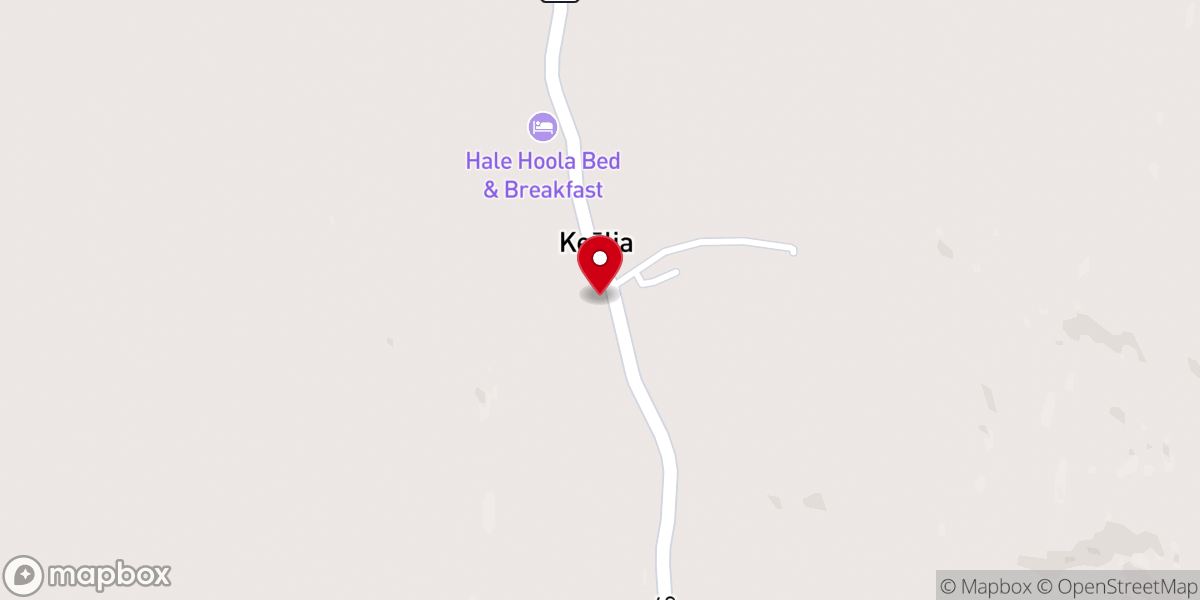 Map showing location of Pukaʻana Congregational Church