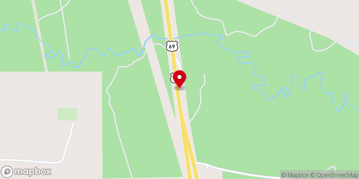 Map showing location of Village Creek Relief