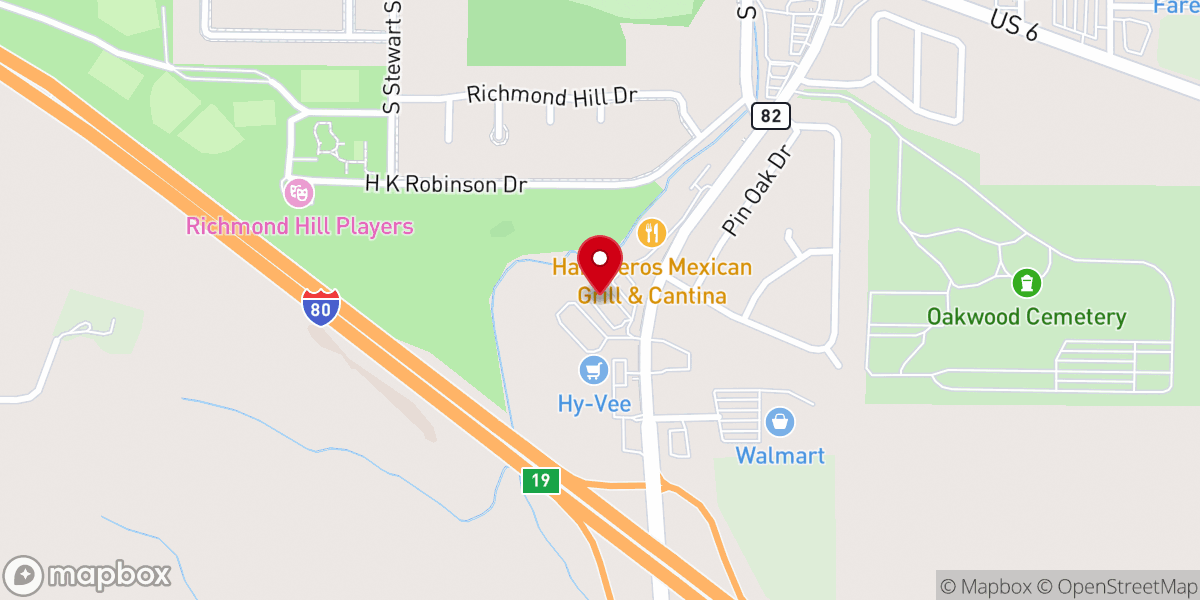 Map showing location of Sweet Peas Grill & Bar