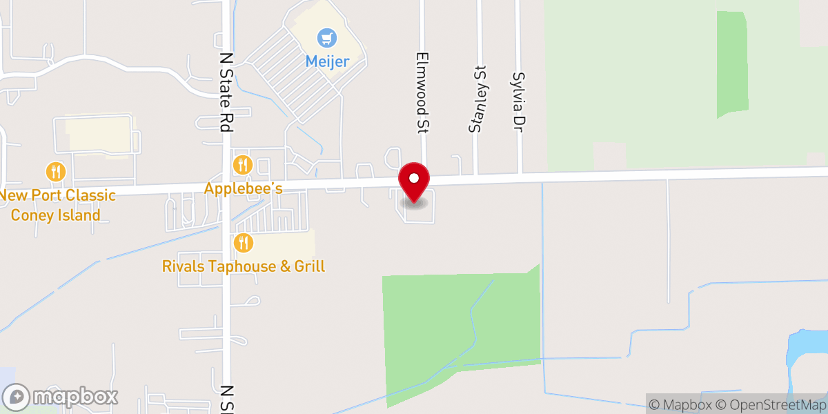 Map showing location of Immanuel Baptist Church