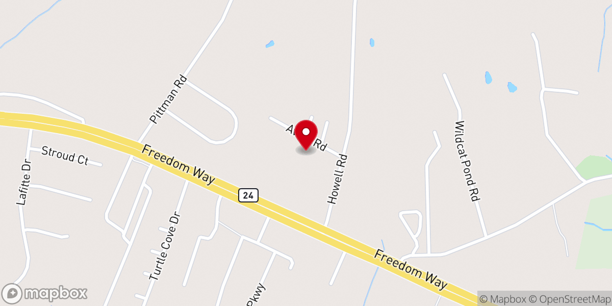 Map showing location of Swansboro Church of God