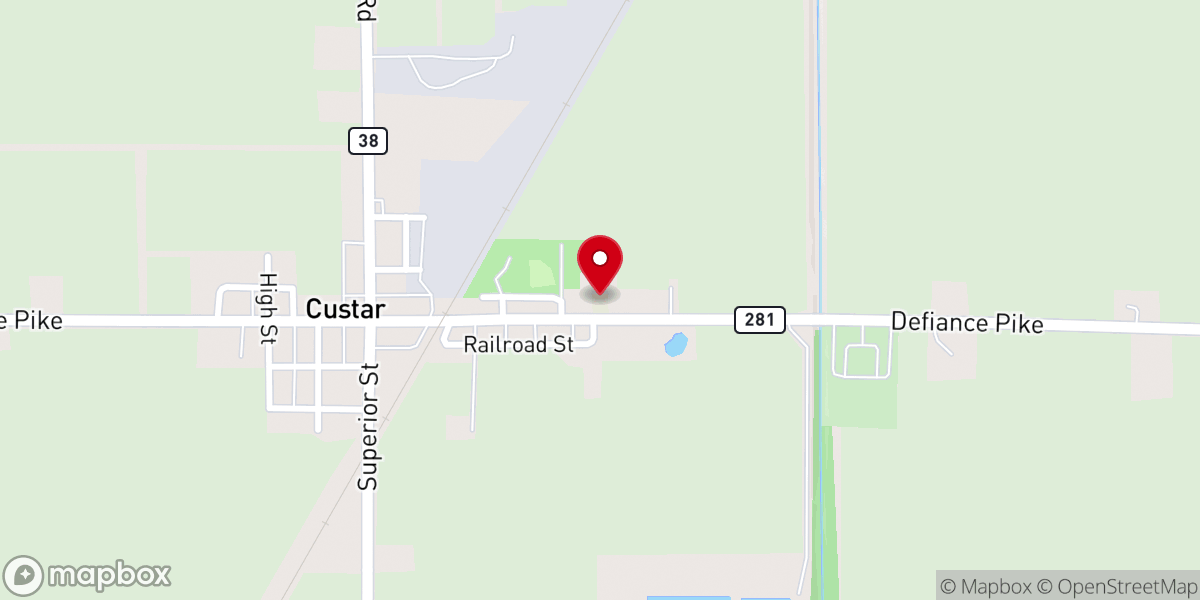 Map showing location of St Louis School