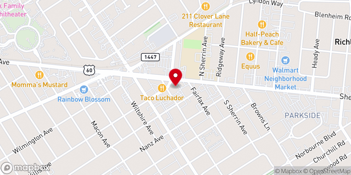 Map showing location of CrossRoads Christian Church of St. Matthews
