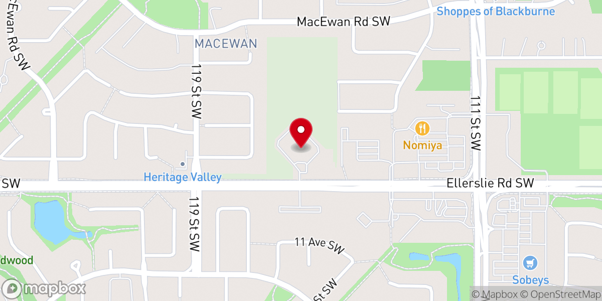 Map showing location of Capital City Baptist Church