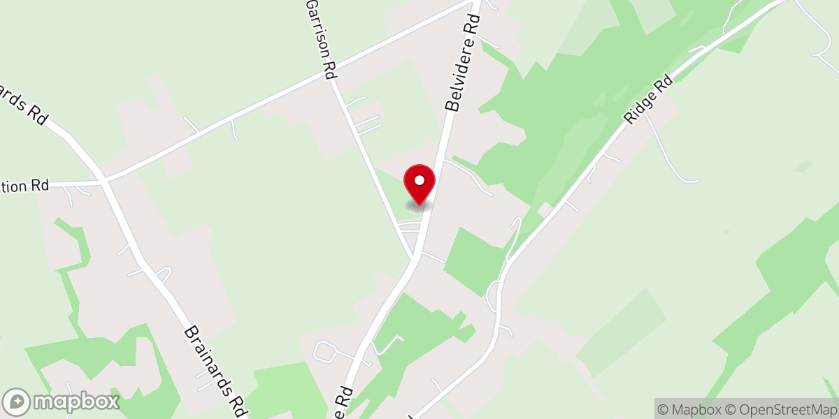 Map showing location of Harmony Presbyterian Church