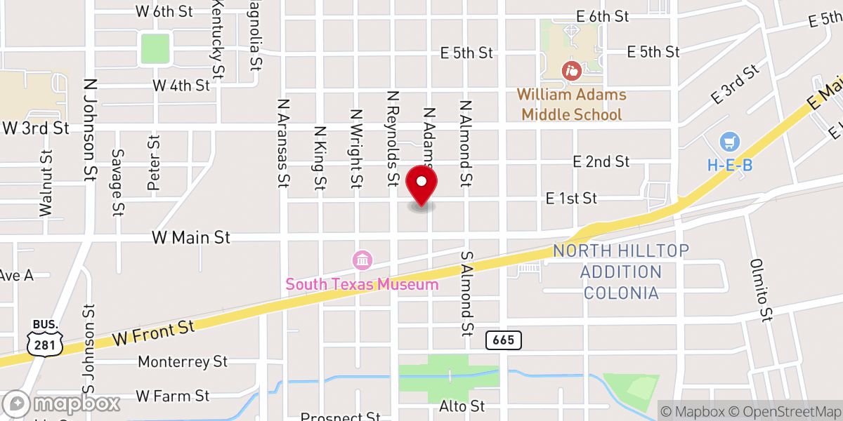 Map showing location of BT.Church - Alice Location