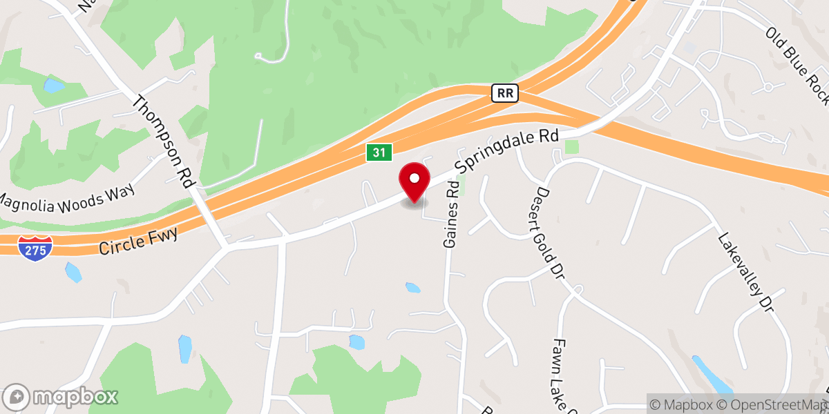 Map showing location of Trinity Lutheran Church