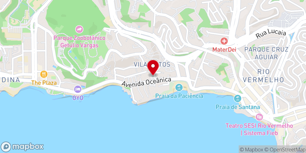 Map showing location of Assembleia de Deus de Salvador