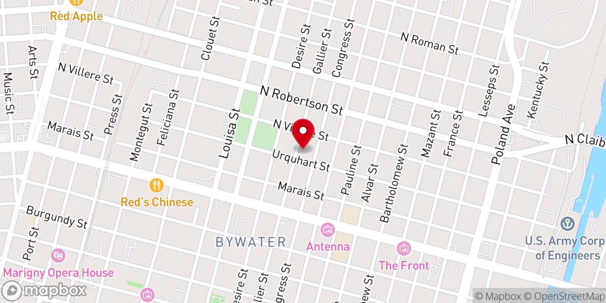 Map showing location of Tabernacle of Praise and Deliverance