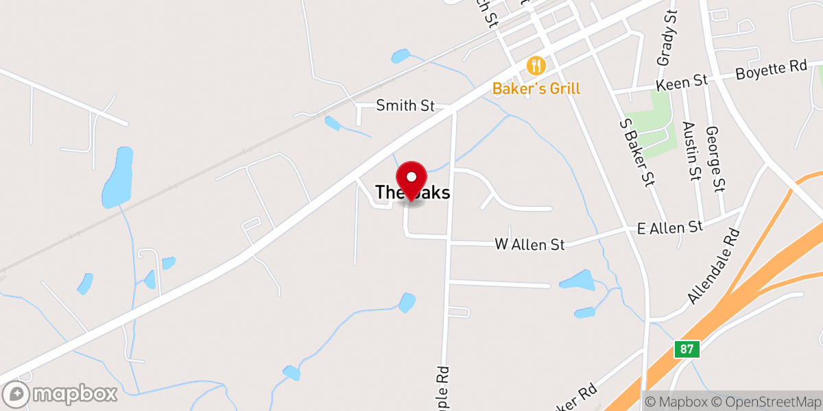 Map showing location of Strickland Grove Mssnry Baptist