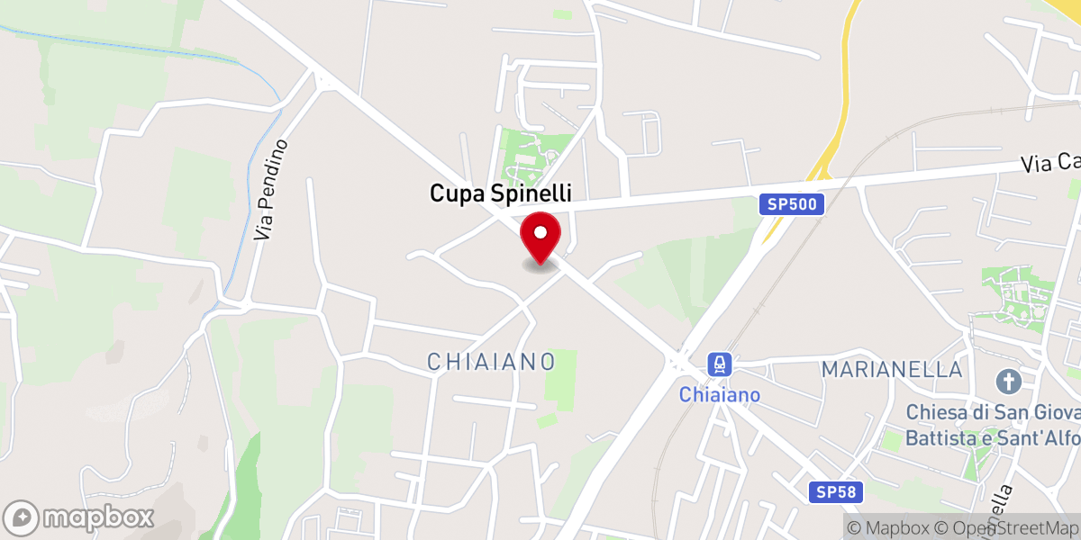 Map showing location of CHIESA CRISTIANA EVANGELICA ADI DI NAPOLI CHIAIANO