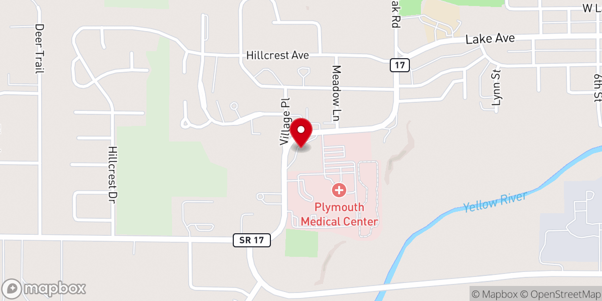 Map showing location of Blessed Hope Church