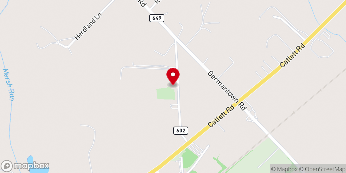 Map showing location of Midland Brethren Church