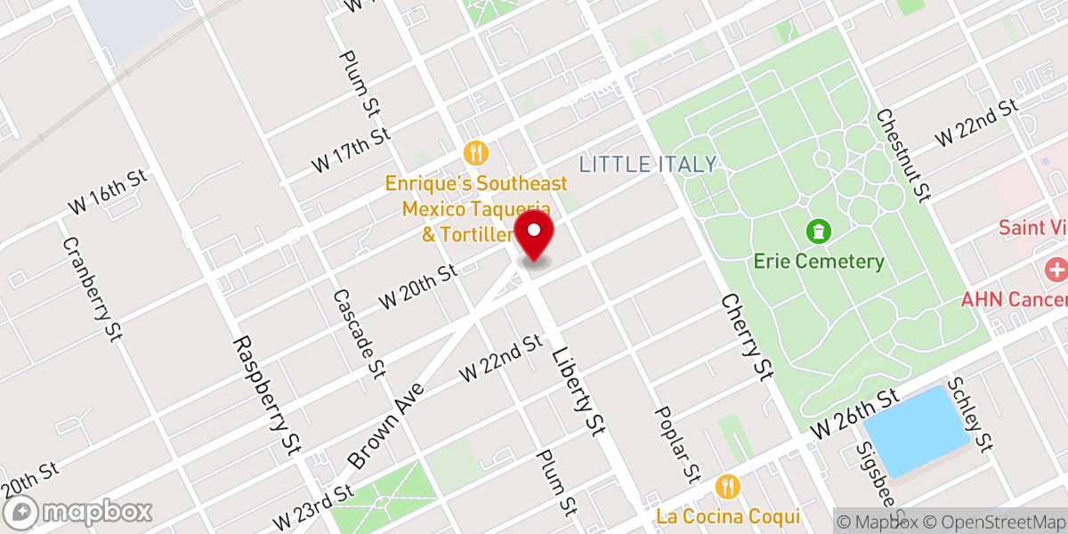Map showing location of Superior Emmanuel Church