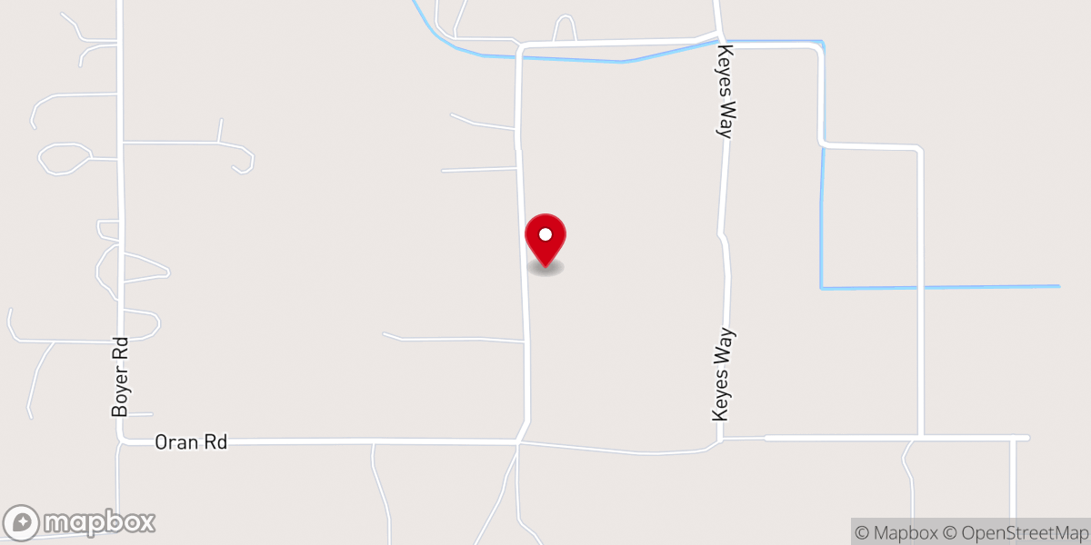 Map showing location of Harmony Ranch Ministry