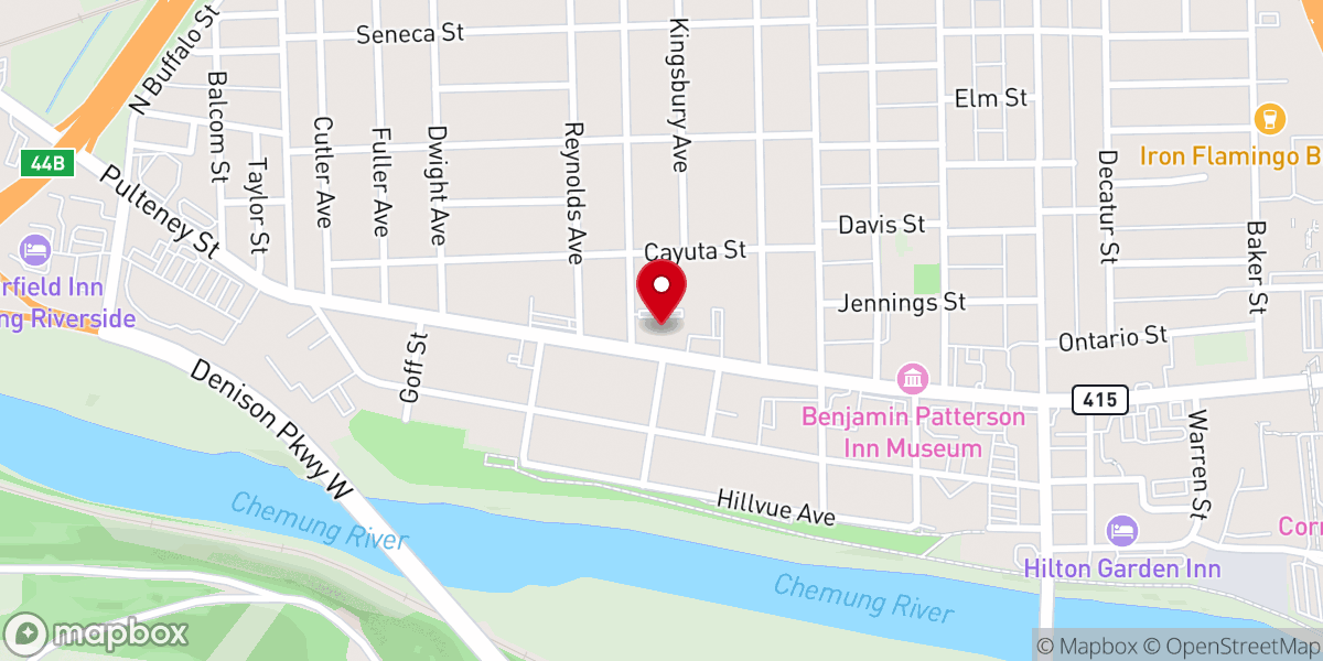 Map showing location of First Congregational United
