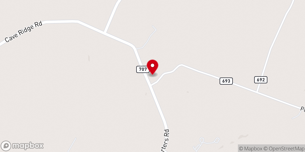 Map showing location of Zion Lutheran Church