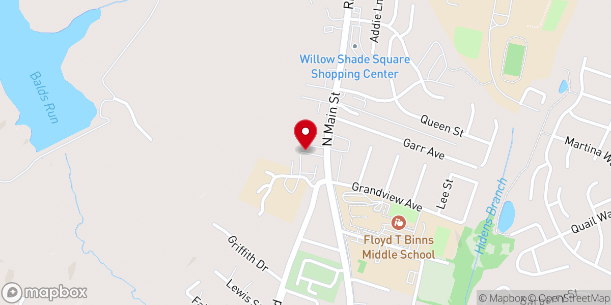 Map showing location of St Lukes Lutheran Church