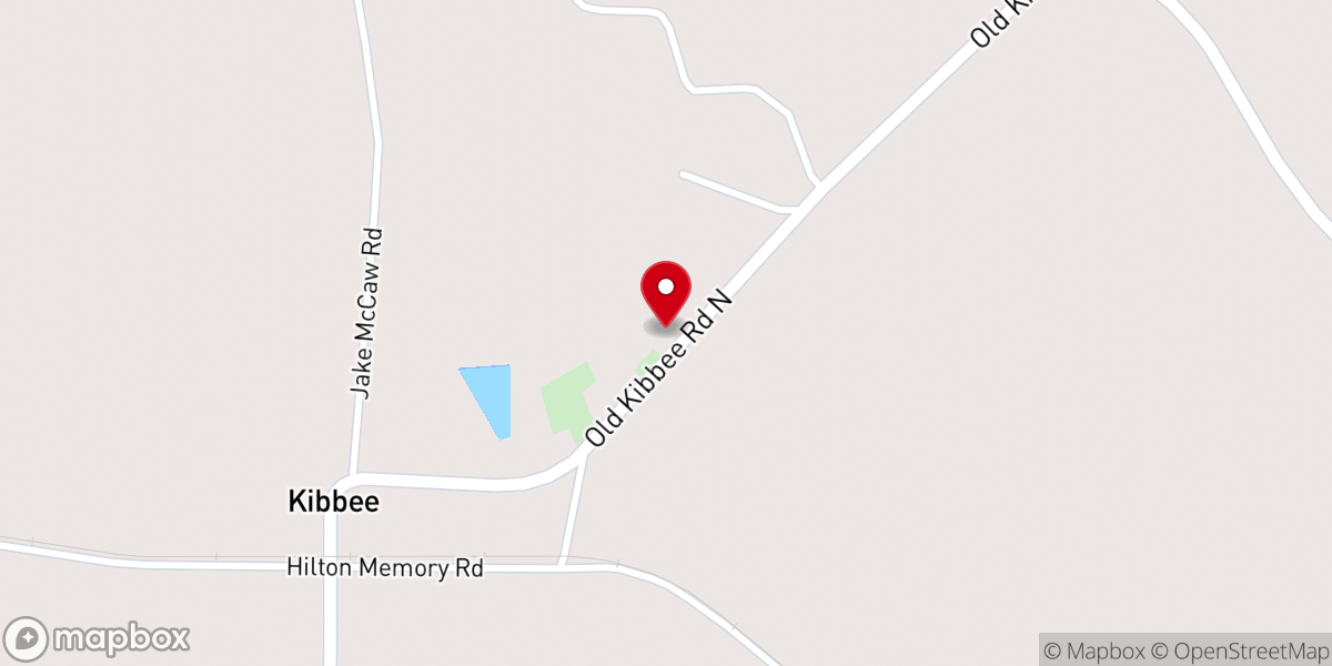 Map showing location of Mount Pisgah Church
