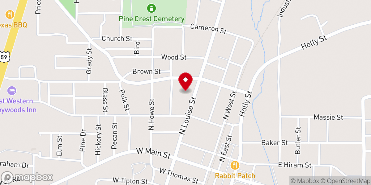Map showing location of St Catherine of Siena Catholic Church