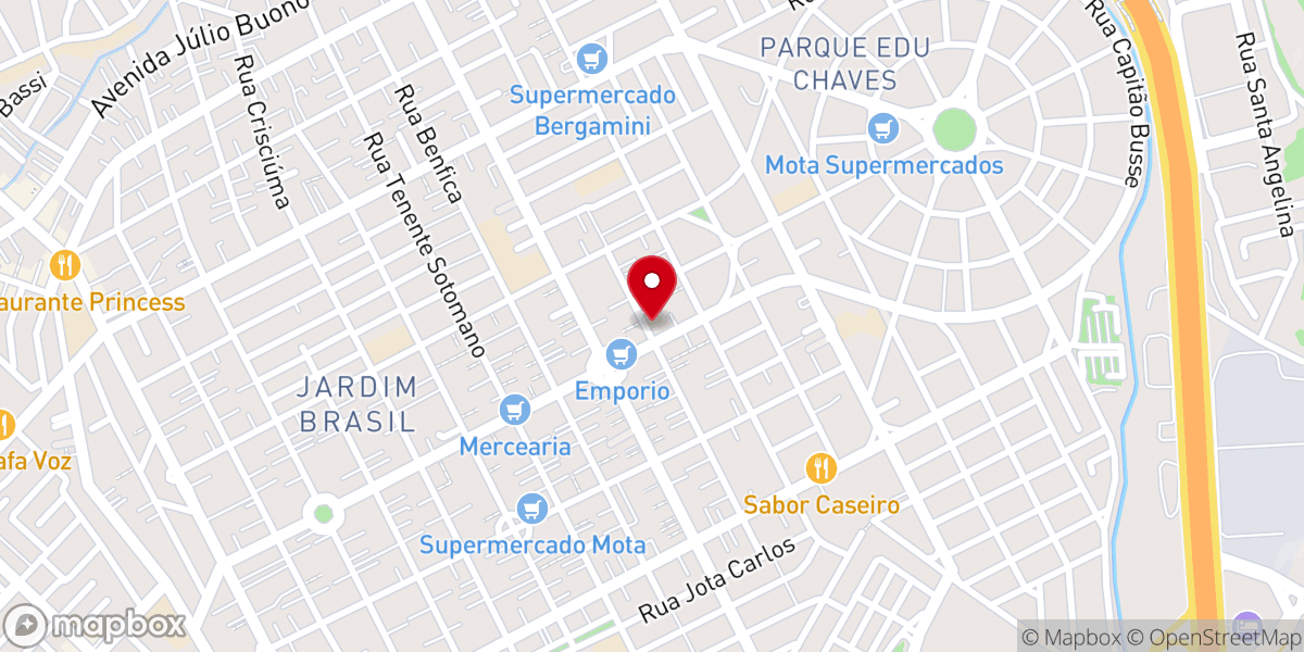 Map showing location of Igreja evangélica pentecostal Milagre De Cristo (J.Brasil)