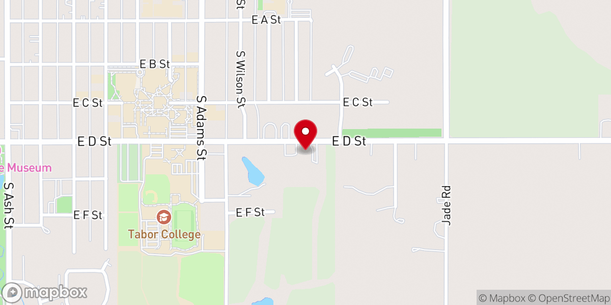 Map showing location of Hillsboro United Methodist Church