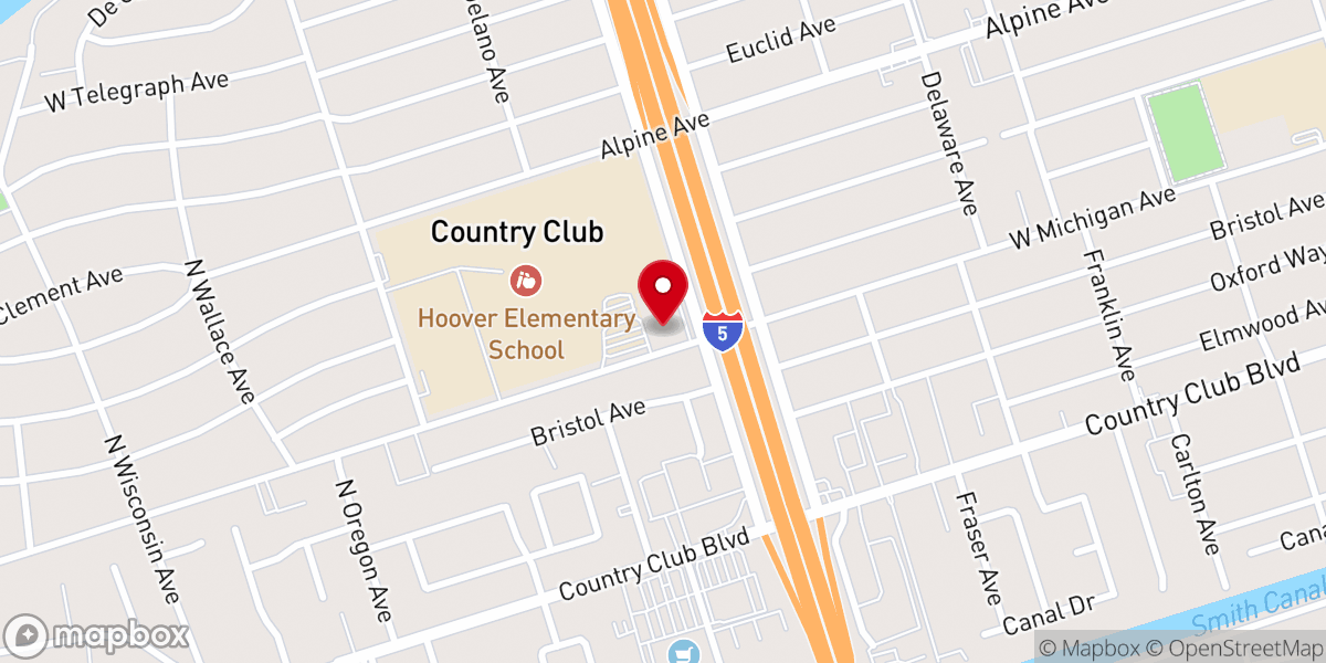 Map showing location of Bible Methodist Church