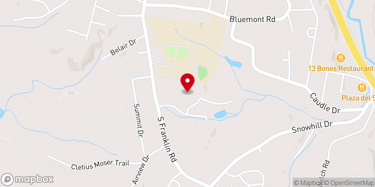 Map showing location of Faith Baptist Church