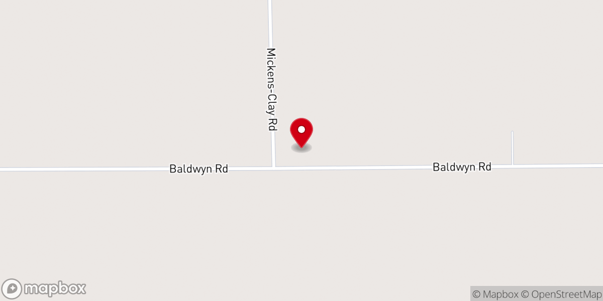 Map showing location of Second James Creek Church