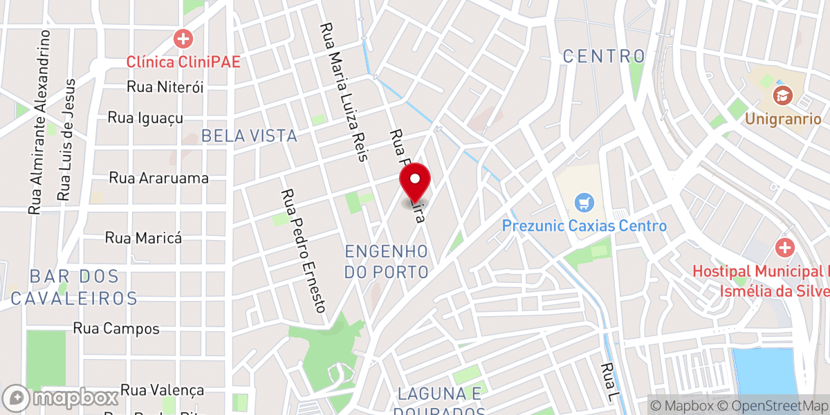 Map showing location of IGREJA BATISTA CENTRAL DUQUE DE CAXIAS