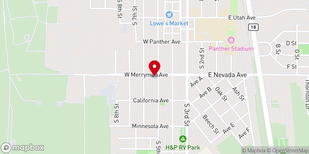 Map showing location of St Cecilia Catholic Church