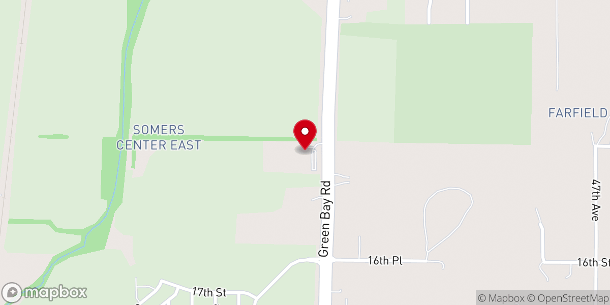 Map showing location of New Life Lutheran Church - Somers Campus