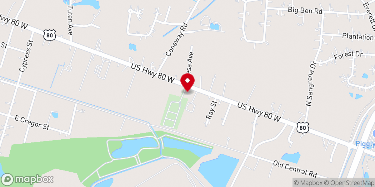 Map showing location of Bloomingdale Fellowship