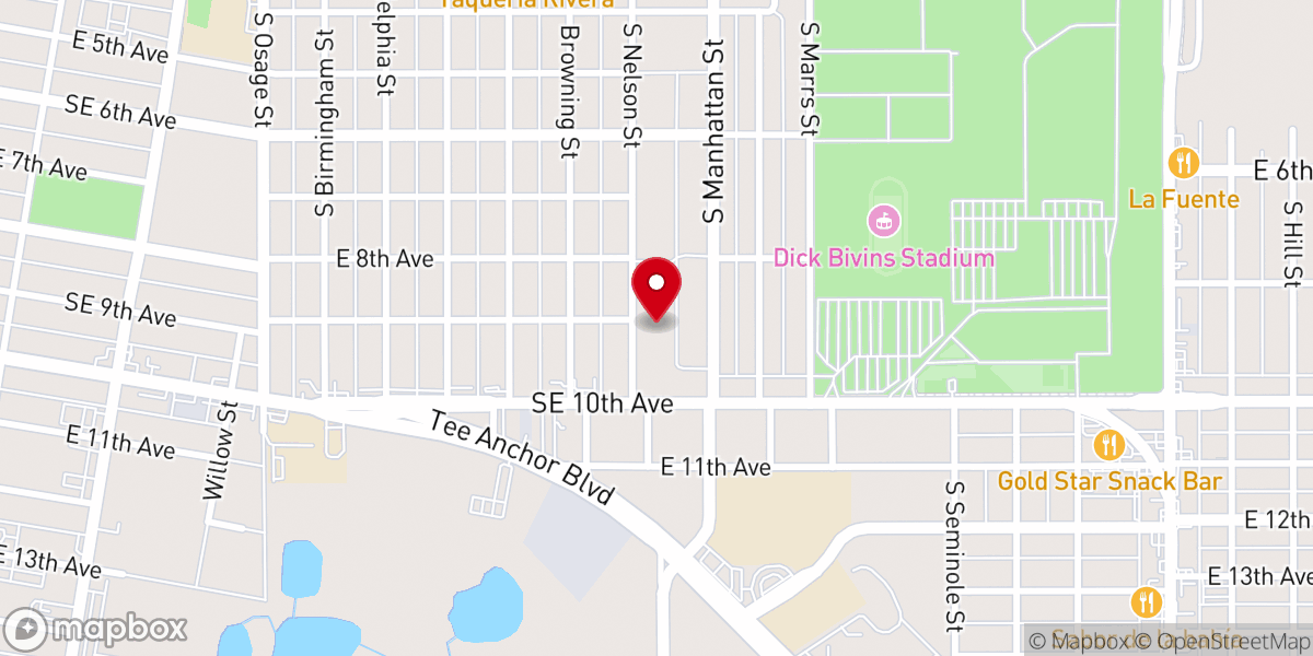 Map showing location of Full Armor Biker Church