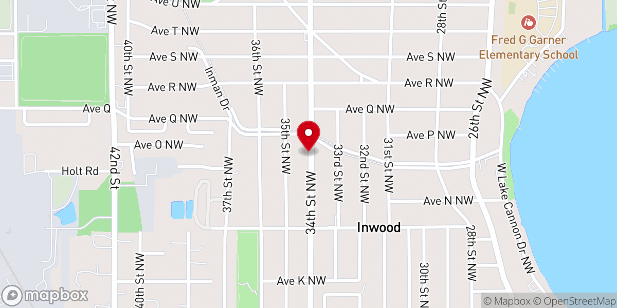 Map showing location of Immanuel Lutheran Church and School