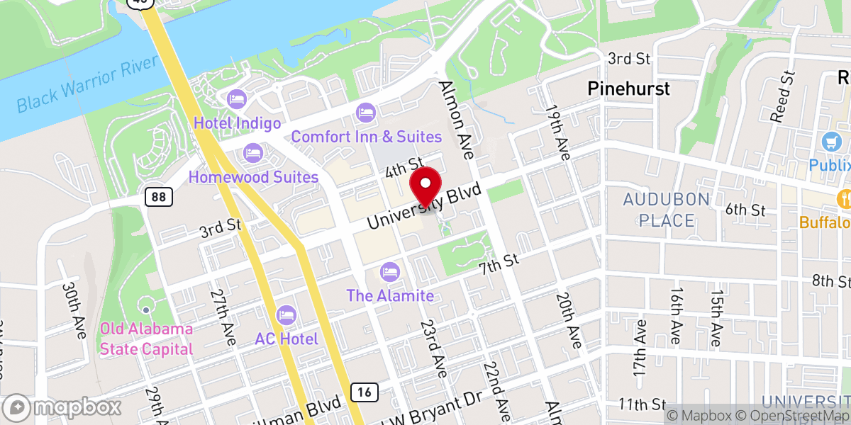Map showing location of Inside-out Prison Ministry Inc