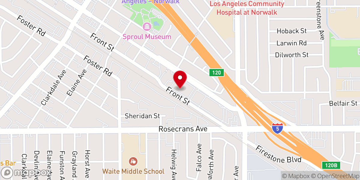 Map showing location of Walking in the Spirit Ministries