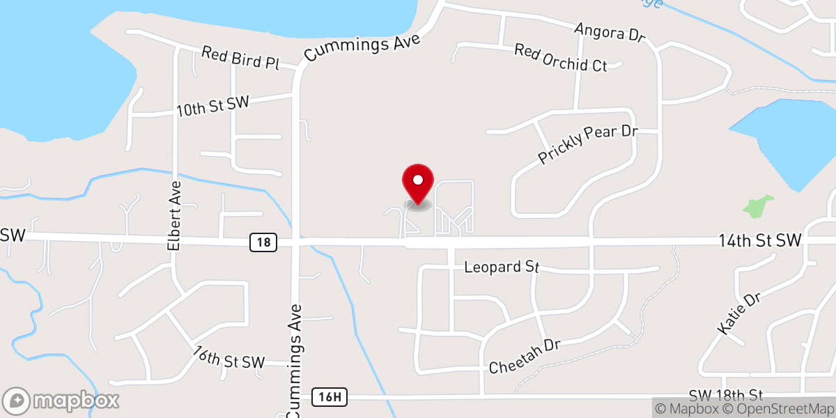 Map showing location of Calvary United Reformed Church
