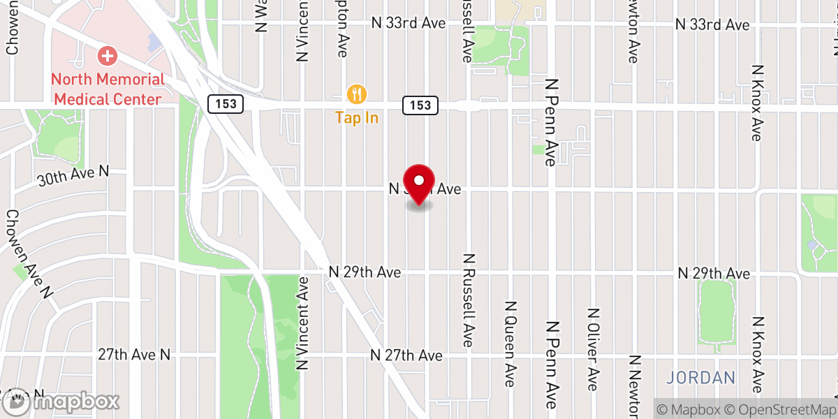 Map showing location of Our Father's Chapel