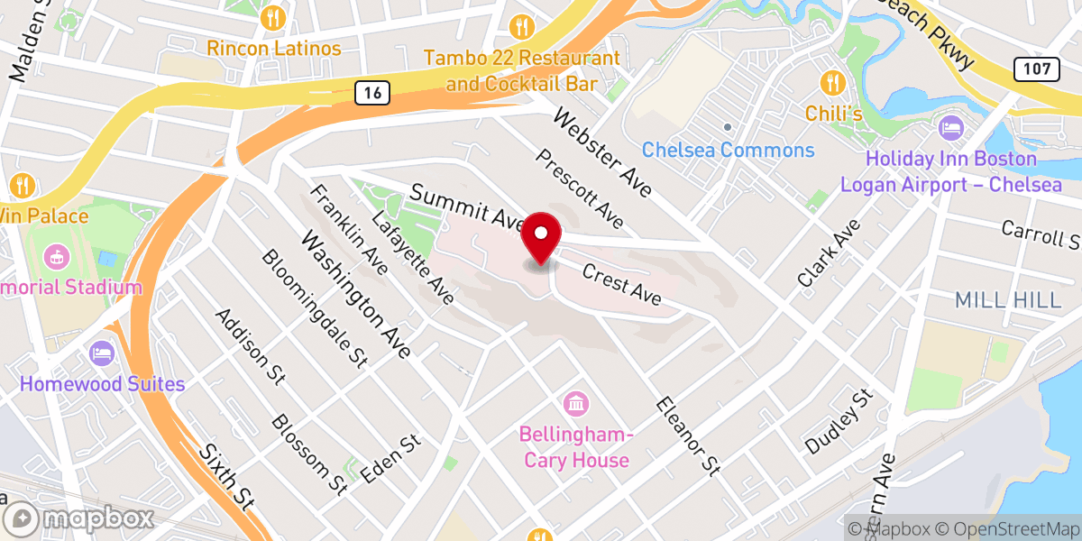 Map showing location of St Michael's Chapel