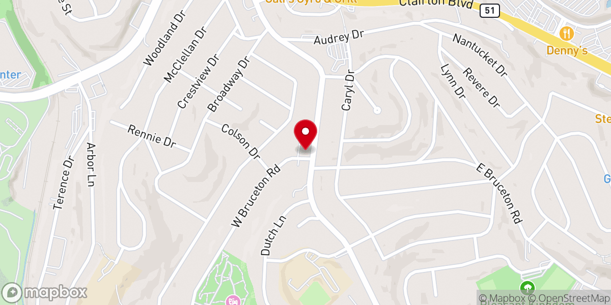 Map showing location of Freedom Life Center