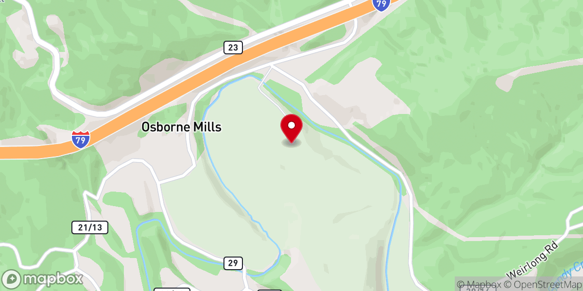 Map showing location of hammack hills