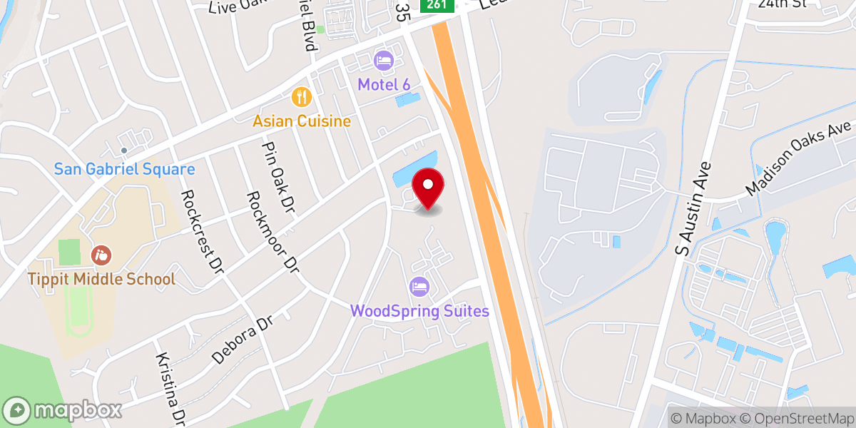 Map showing location of Christ Lutheran Church
