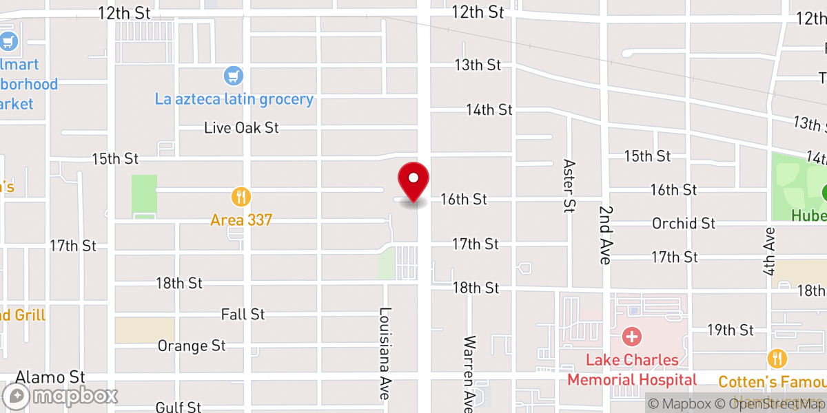 Map showing location of Mount Carmel Church