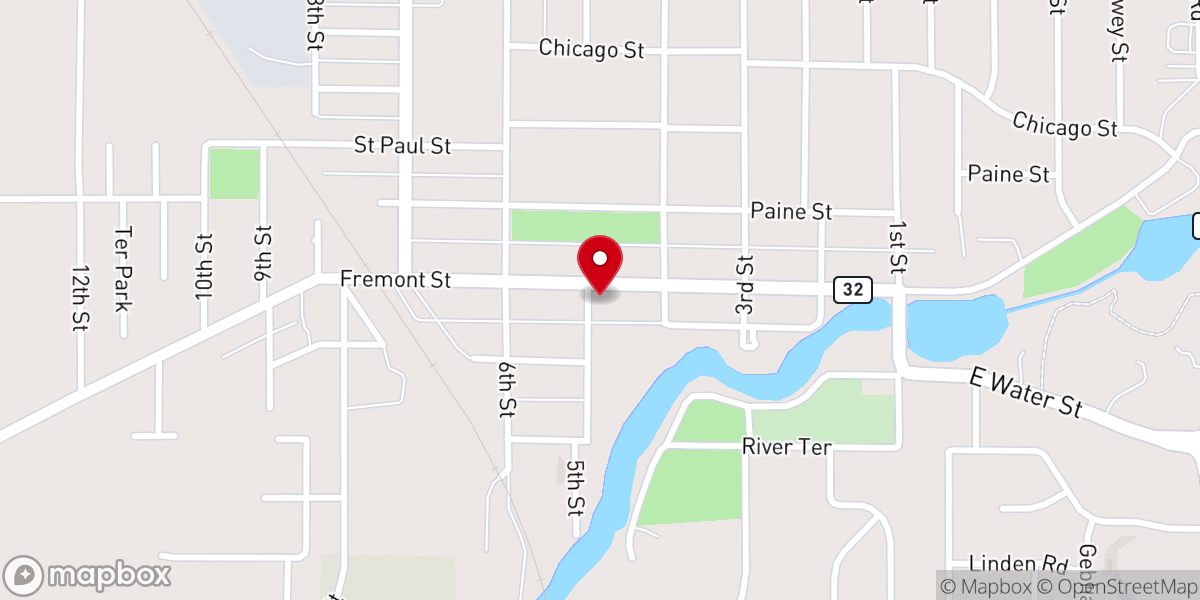 Map showing location of Ss. Peter & Paul Catholic Church