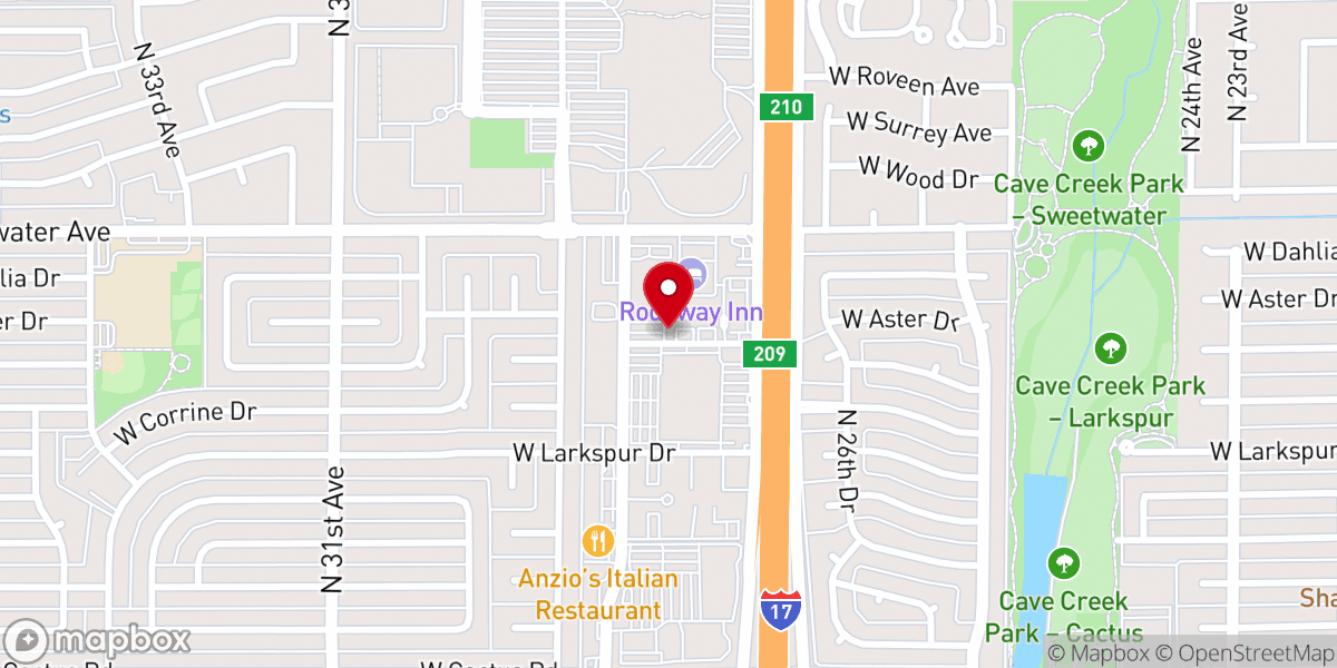 Map showing location of Arizona Southern Baptist Convention