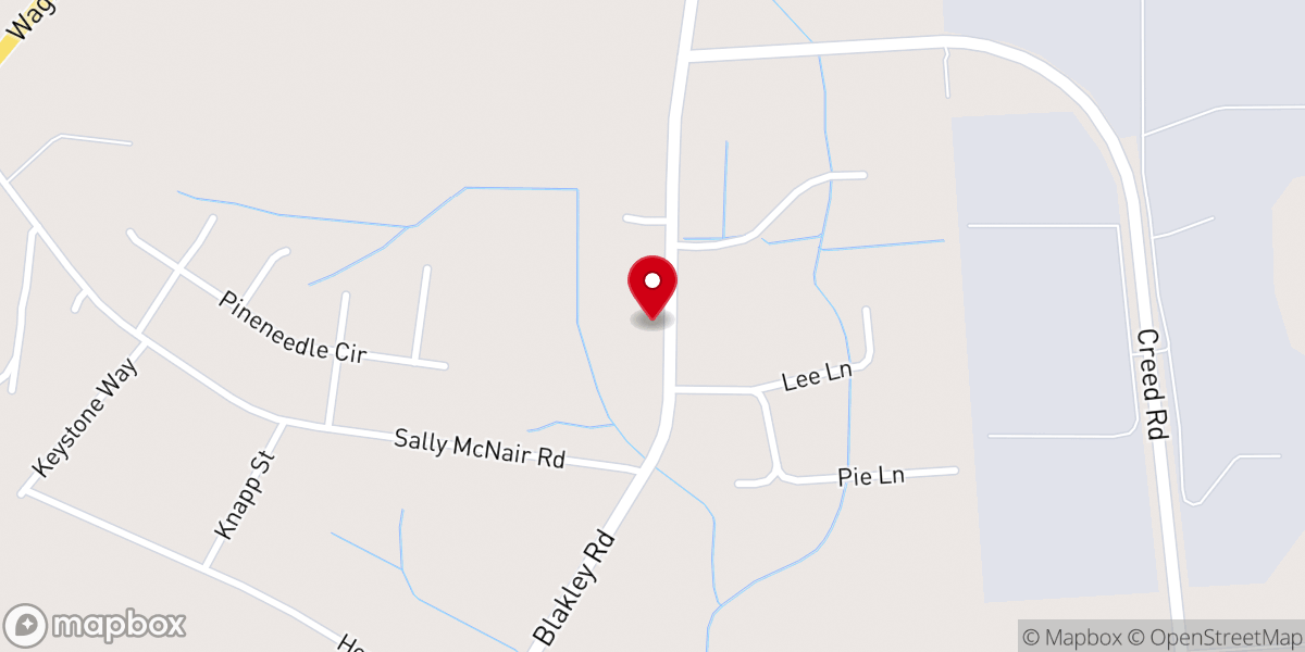 Map showing location of Woodsville Church
