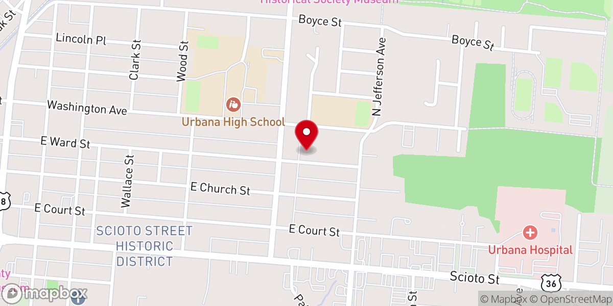 Map showing location of New Beginning Fellowship