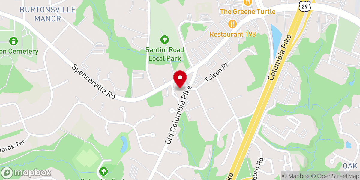 Map showing location of Southern Bethany Baptist Church