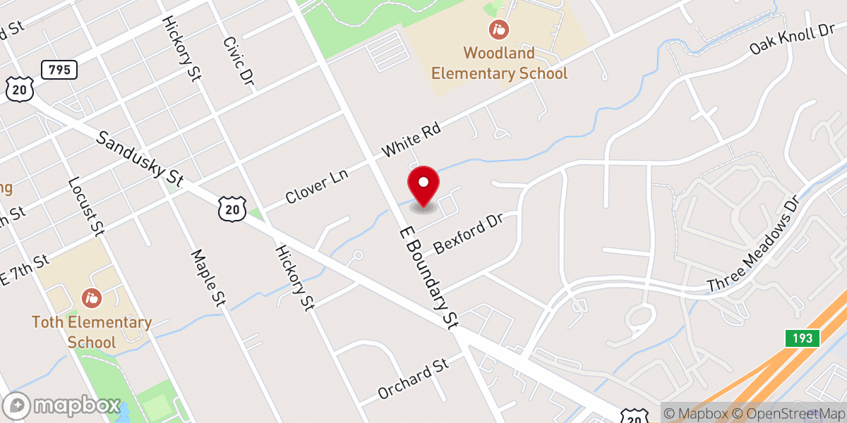 Map showing location of St Timothy's Episcopal Church